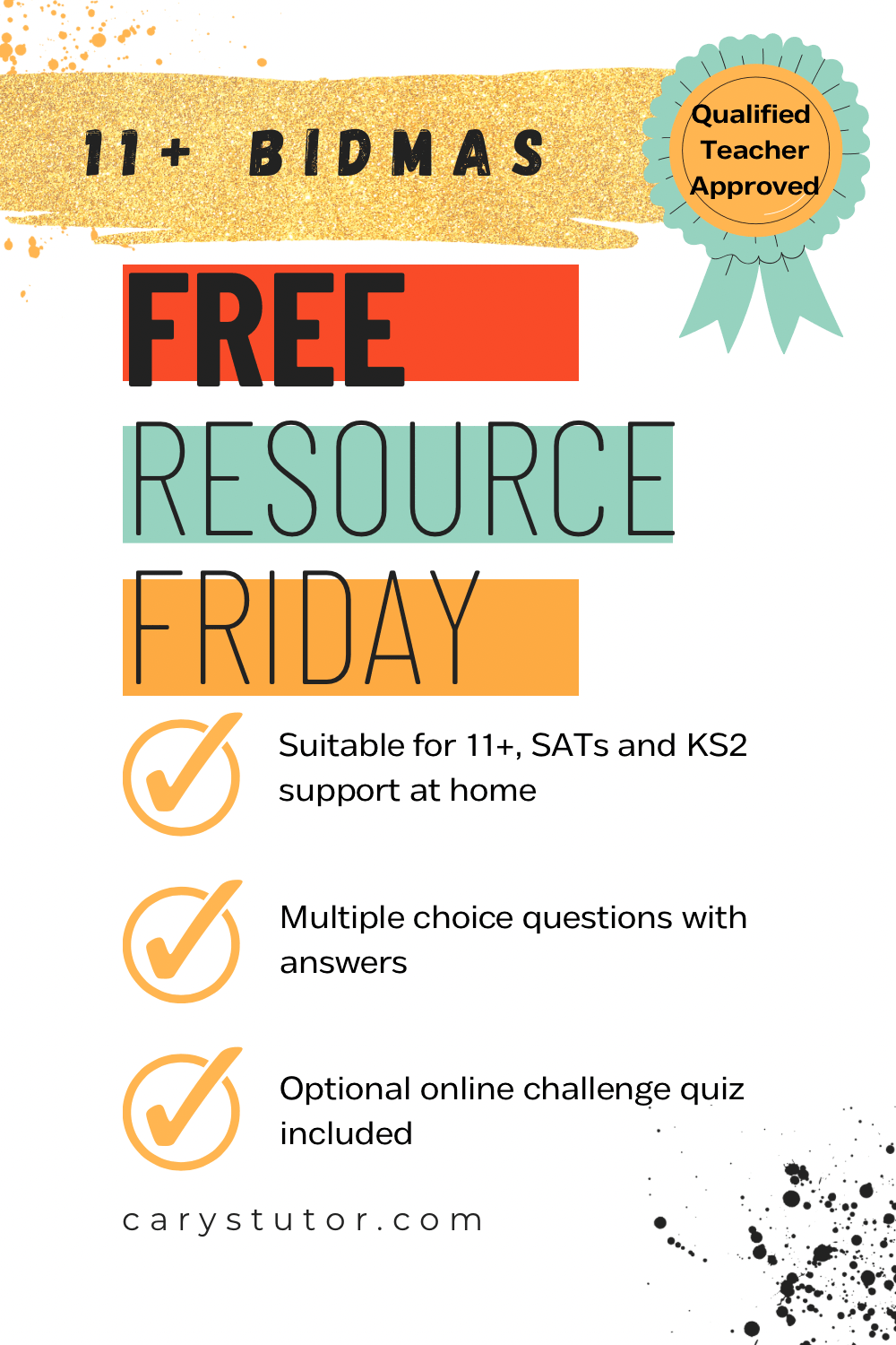 Free Resource Friday:&nbsp;BIDMAS